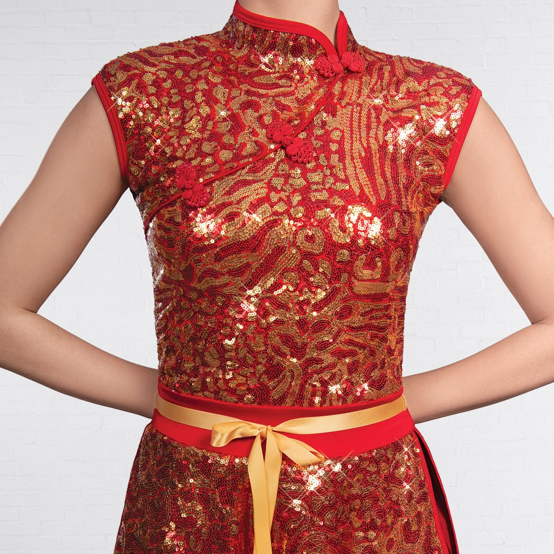 1st Position Robe Par-Dessus Chinoise Brillante