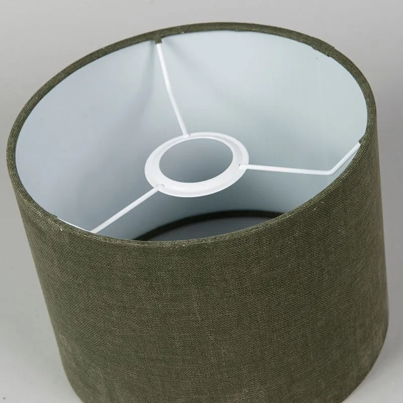 Abat-jour en tissu vert foncé 20/20/15