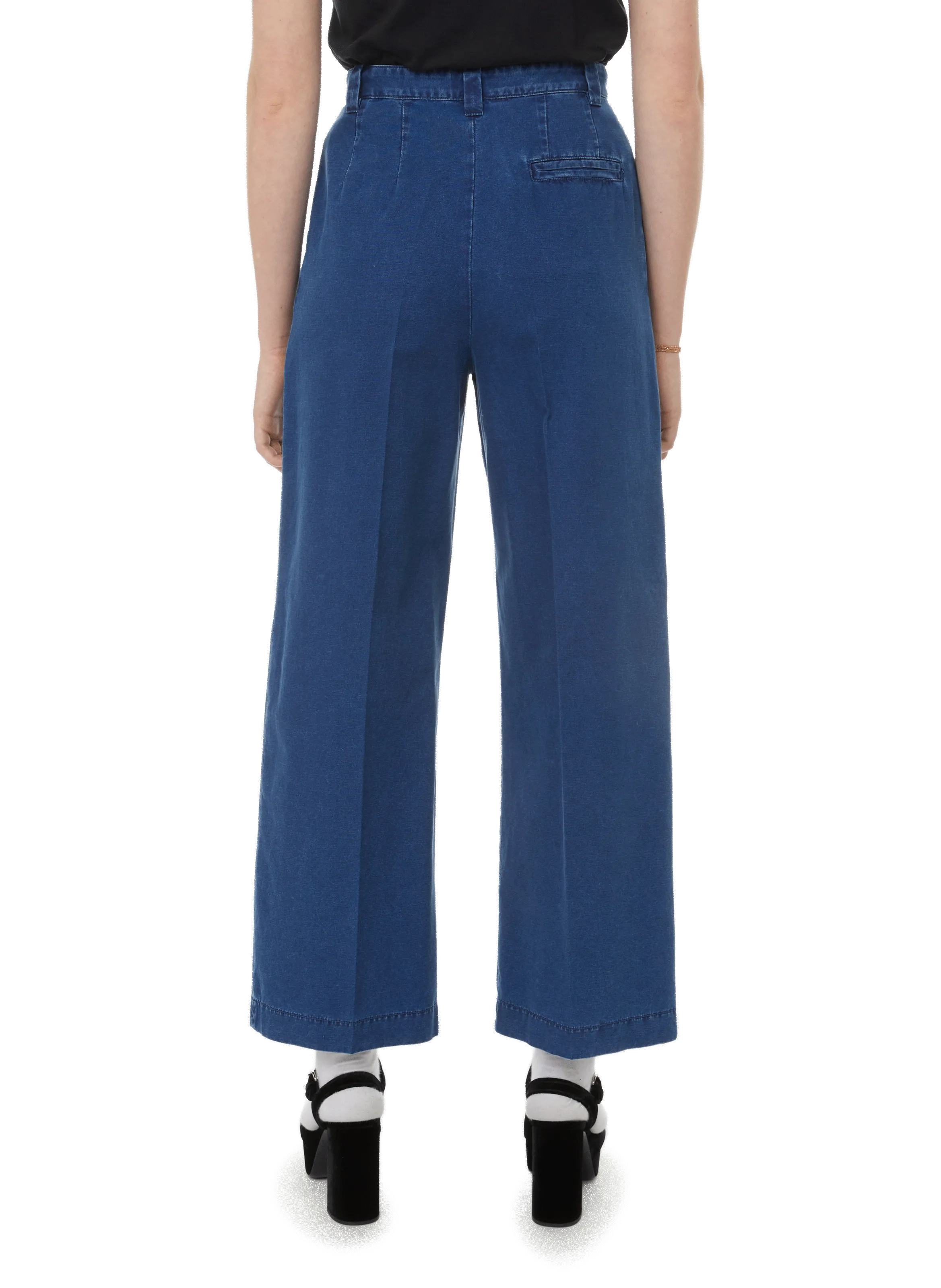 A.P.C.  Pantalon ample Tressie en coton - Bleu