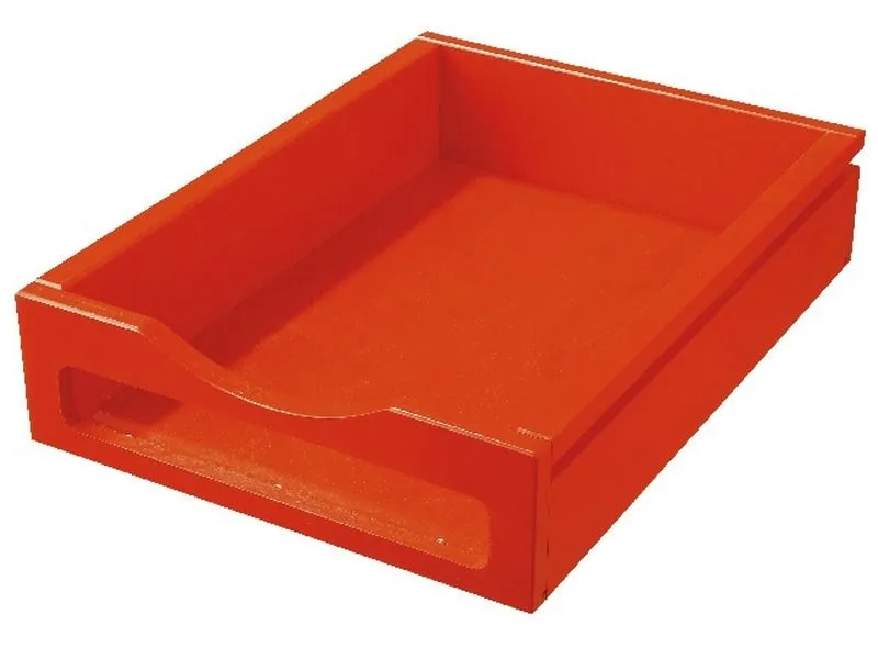 BAC DE RANGEMENT en bois, avec rails Hauteur 9,5 cm