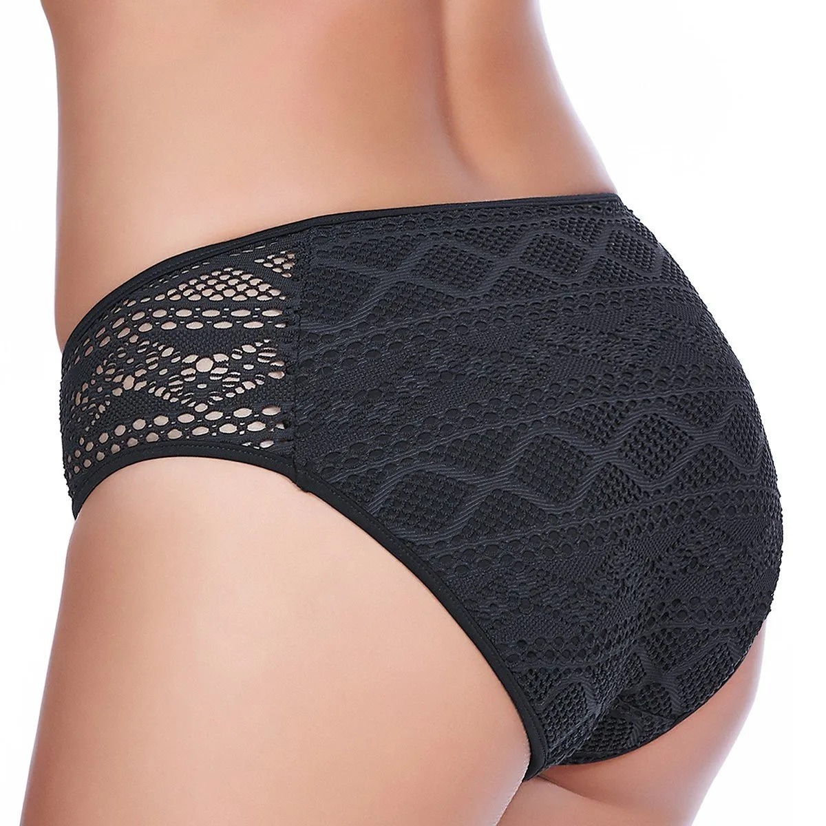 Bas de maillot de bain en crochet Sundance noir de Freya Swim