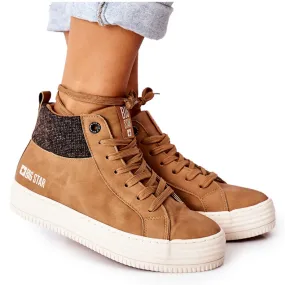 Baskets Hautes Isolées Big Star II274145 Camel brun