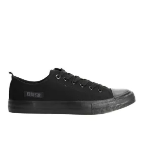 Baskets noires pour hommes Big Star KK174007 le noir