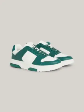 Baskets The Brooklyn colour-block en cuir | Vert | Tommy Hilfiger