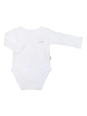 Body Manches Longues en Coton Bio - Modèle BASIC Kitikate - Blanc