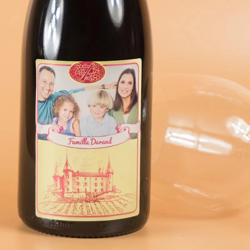 Bouteille de vin élégante