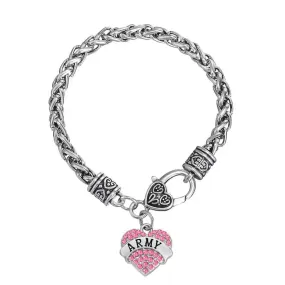 BRACELET MILITAIRE - AMOUR MILITAIRE (ARGENT)