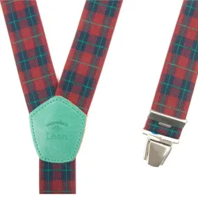 Bretelles tartan rouge