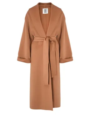 By Malene Birger Manteau Trullem, laine brune