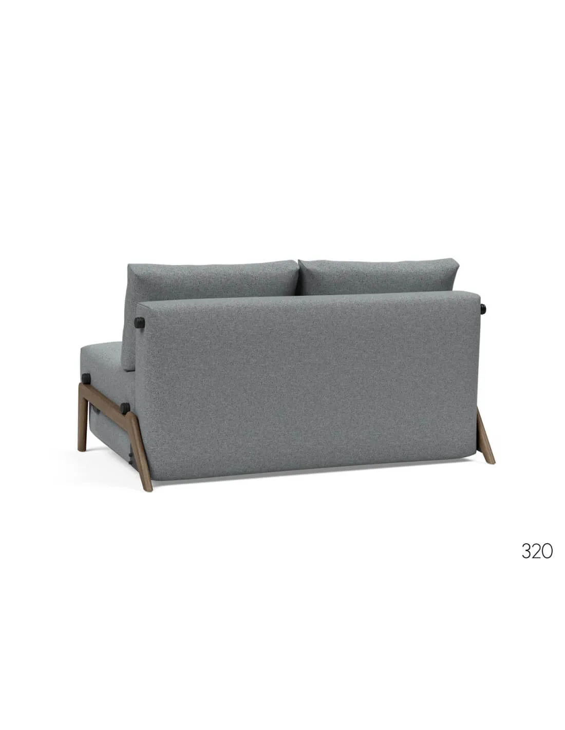 Canape lit idéal studio pieds bois foncé - ILB500 Innovation living