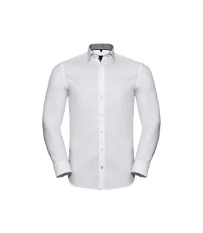 Chemise formelle homme blanc / argenté / gris foncé Russell Collection