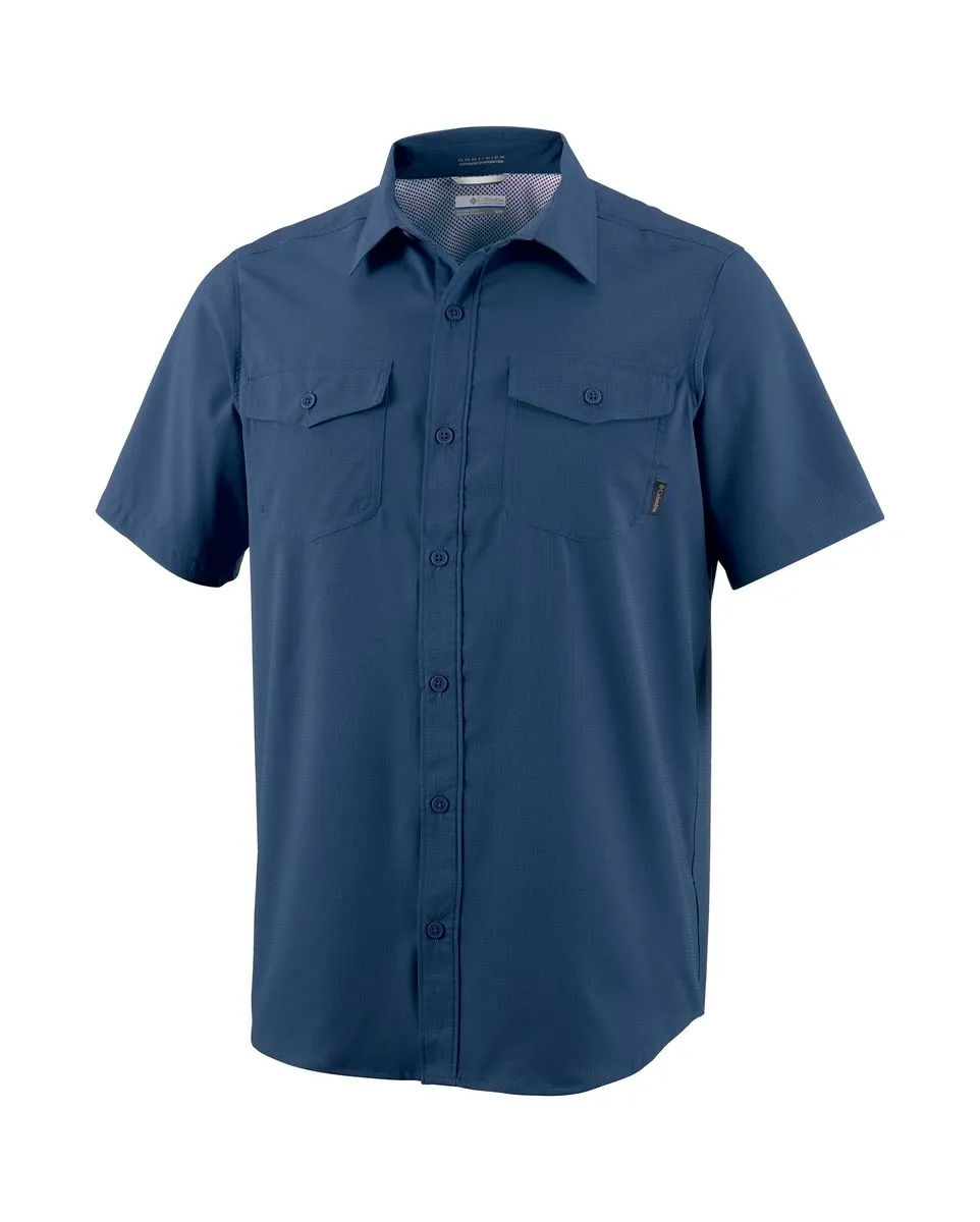 Chemise Homme UTILIZER II SOLID SHORT SLEEVE SHIRT Bleu