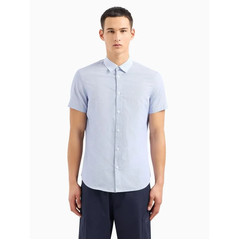 Chemise imprimées feuillage blanc vert homme - Rms 26 | wimod