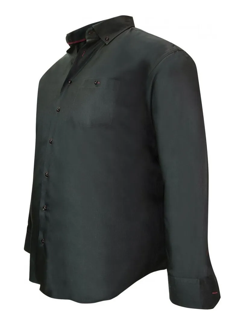 Chemise mode BICOLORE - Noir
