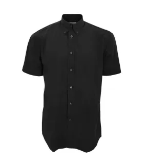 Chemise à manches courtes  workforce pour homme noir Kustom Kit