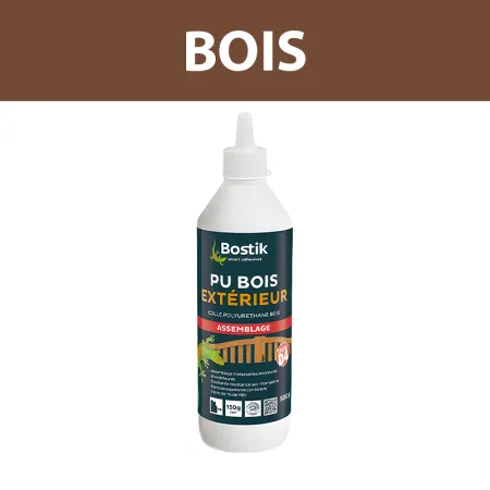 Colle à bois extérieur PU 500g BOSTIK