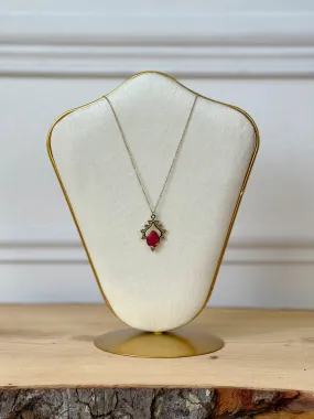 Collier doré et rose : Acia