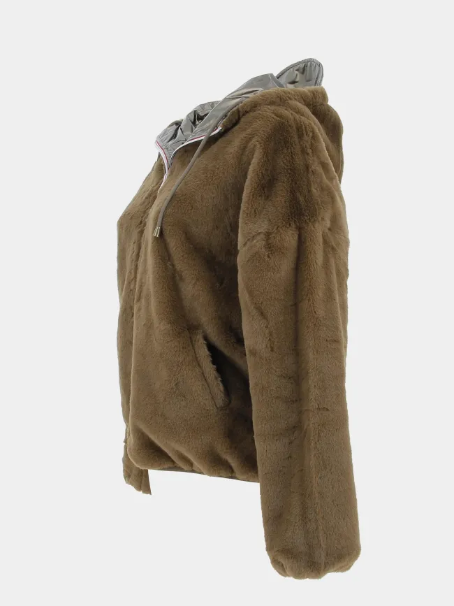Coupe-vent réversible stalia kaki femme - La Petite Etoile | wimod