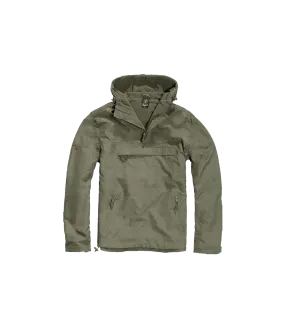 Coupe-vent Windbreaker vert olive créé par Brandit