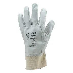 Coverguard - Gants manutention blanc beige en fleur de vachette EUROSTRONG 2260 (Pack de 10)