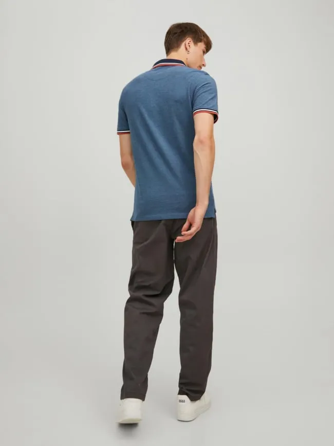 Exclusivité : Polo manches courtes bleu homme - Jack & Jones | wimod