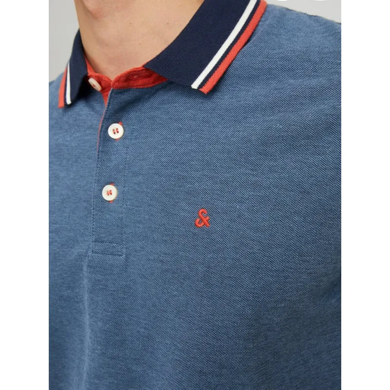 Exclusivité : Polo manches courtes bleu homme - Jack & Jones | wimod