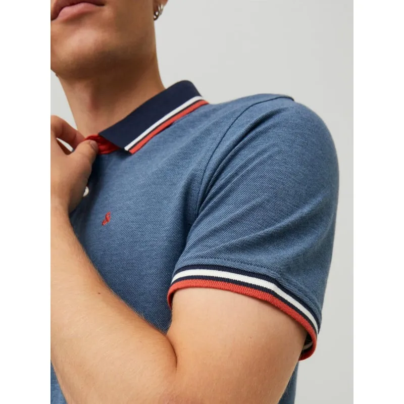 Exclusivité : Polo manches courtes bleu homme - Jack & Jones | wimod