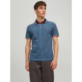 Exclusivité : Polo manches courtes bleu homme - Jack & Jones | wimod