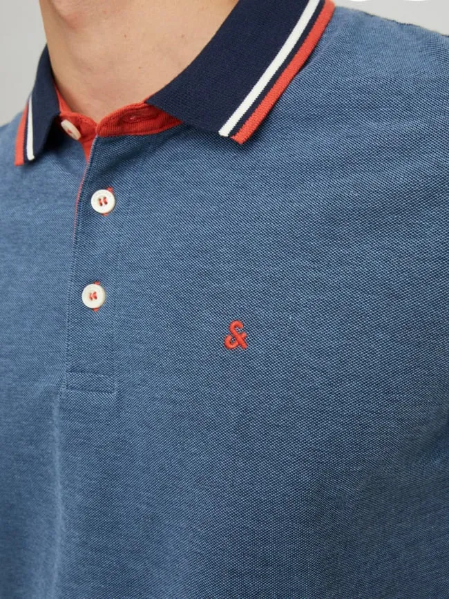 Exclusivité : Polo manches courtes bleu homme - Jack & Jones | wimod