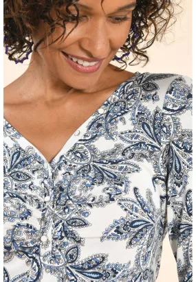 FRESQUE - T-SHIRT - BLEU
