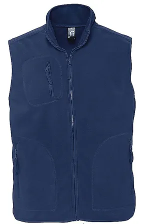 Gilet sans manches bodywarmer polaire unisexe - 51000 - bleu marine 