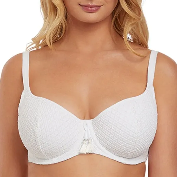 Haut de maillot paddé décolté coeur Bohemia blanc de Freya Swim