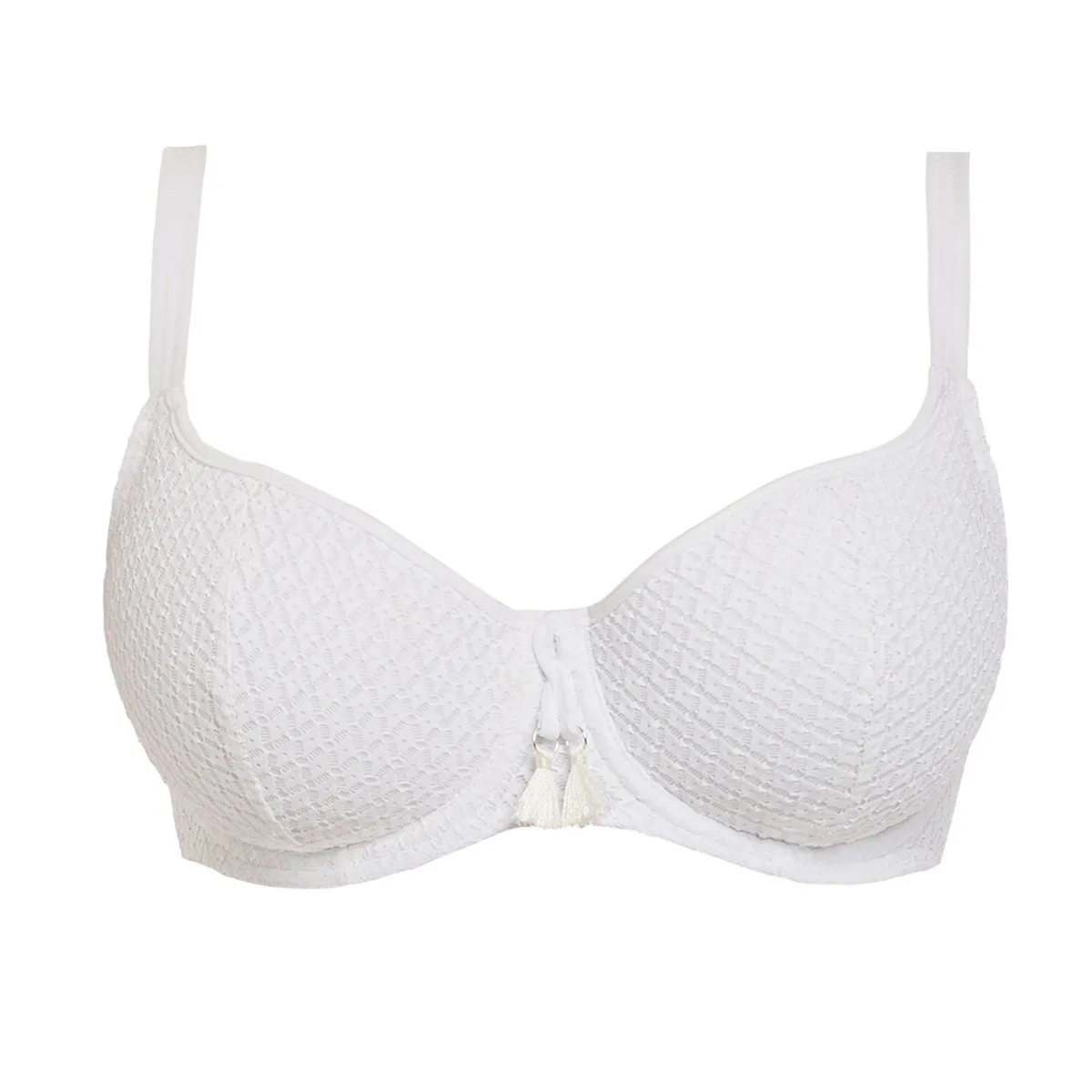 Haut de maillot paddé décolté coeur Bohemia blanc de Freya Swim