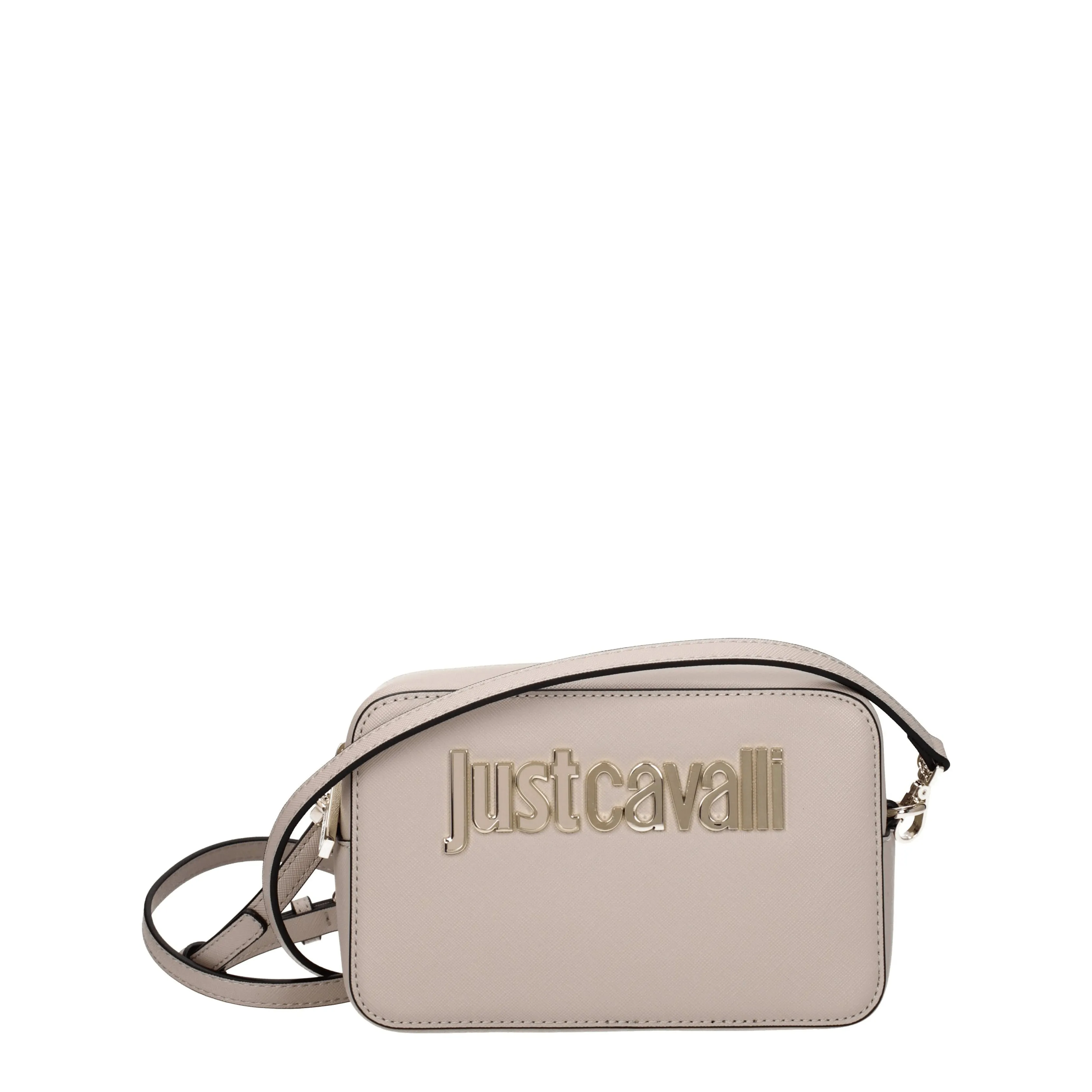 Juste des sacs d'épaule cavalli femmes Polyester beige / cire