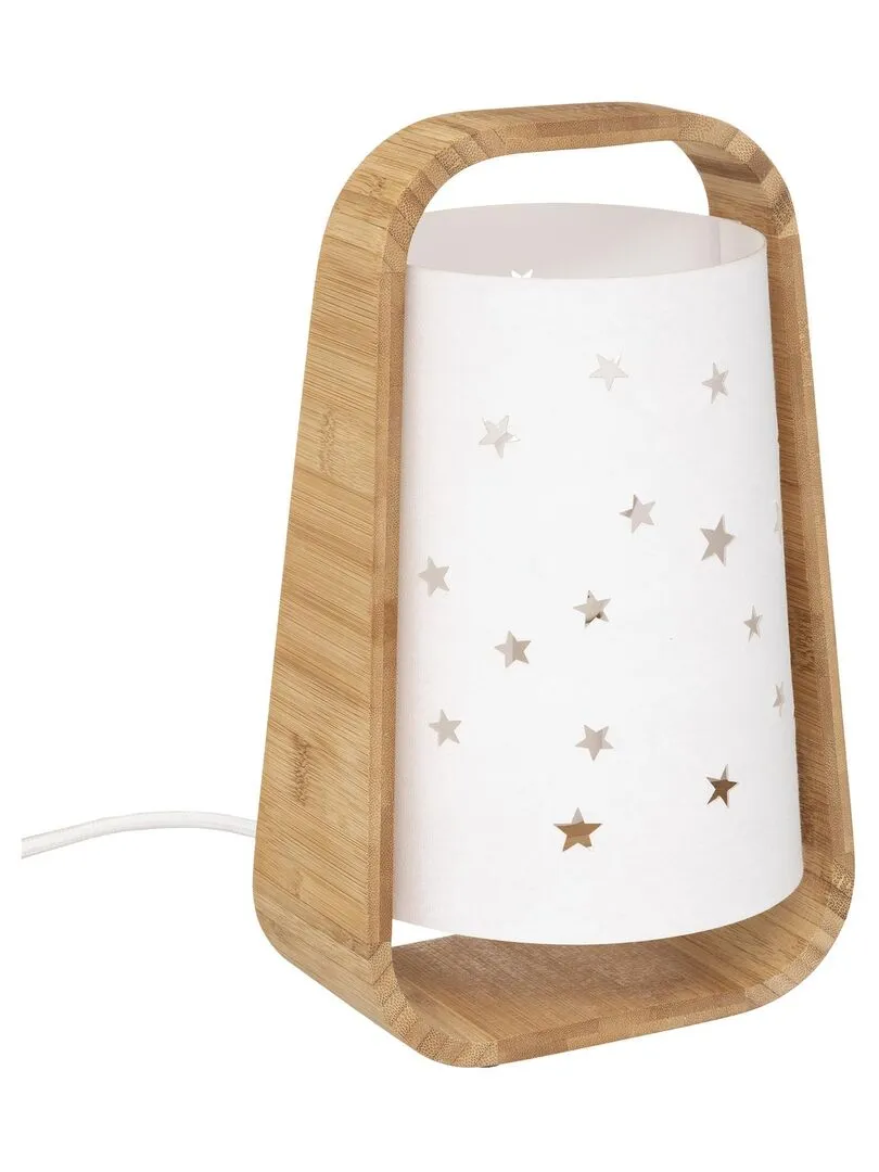 Lampe étoiles ajourées - Blanc
