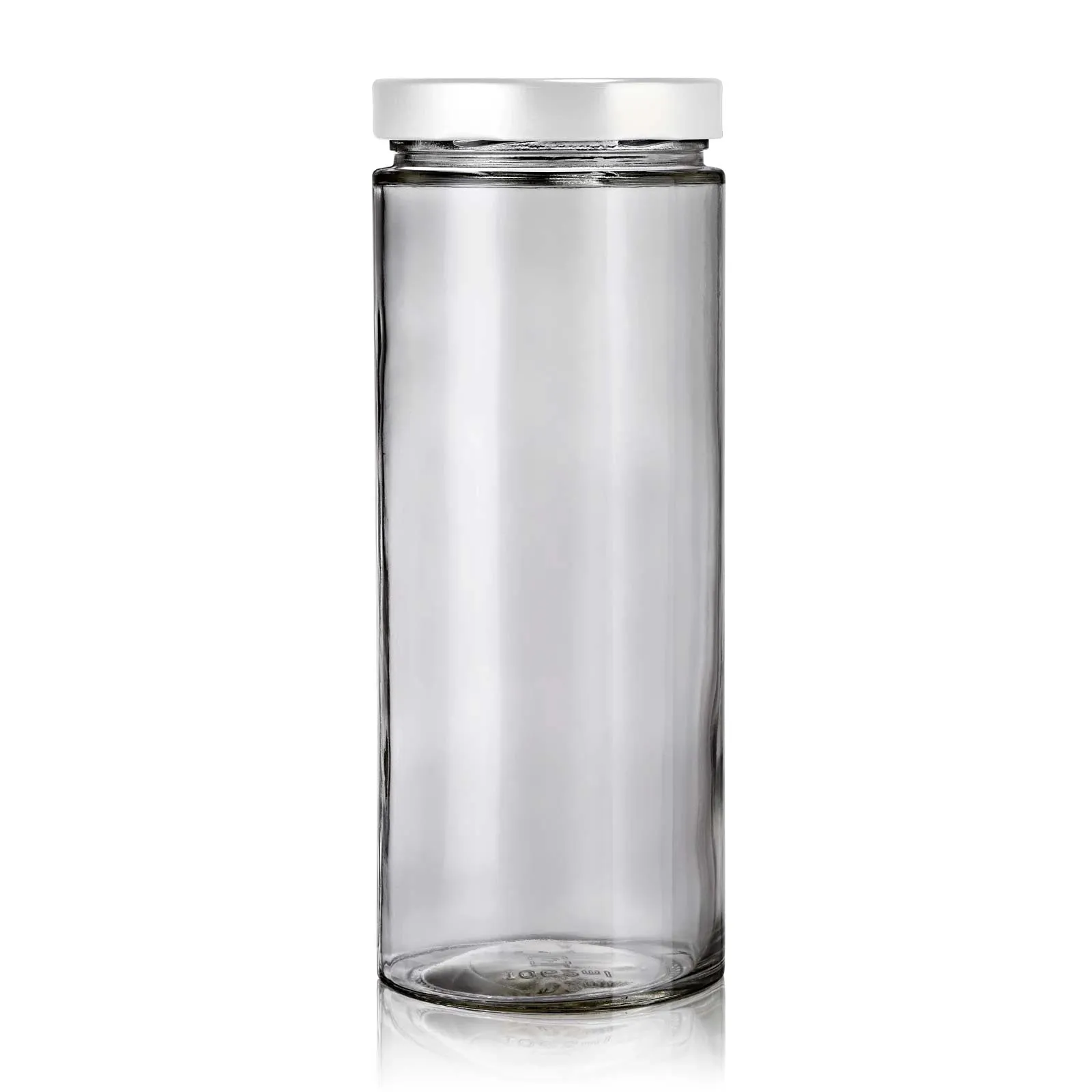 Lot de 6 bocaux 1062mL couvercles blanc 