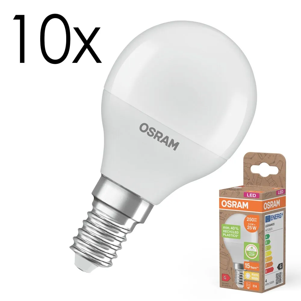 Luminaires Osram E14 3.3 Watt blanc chaud 250 Lumen