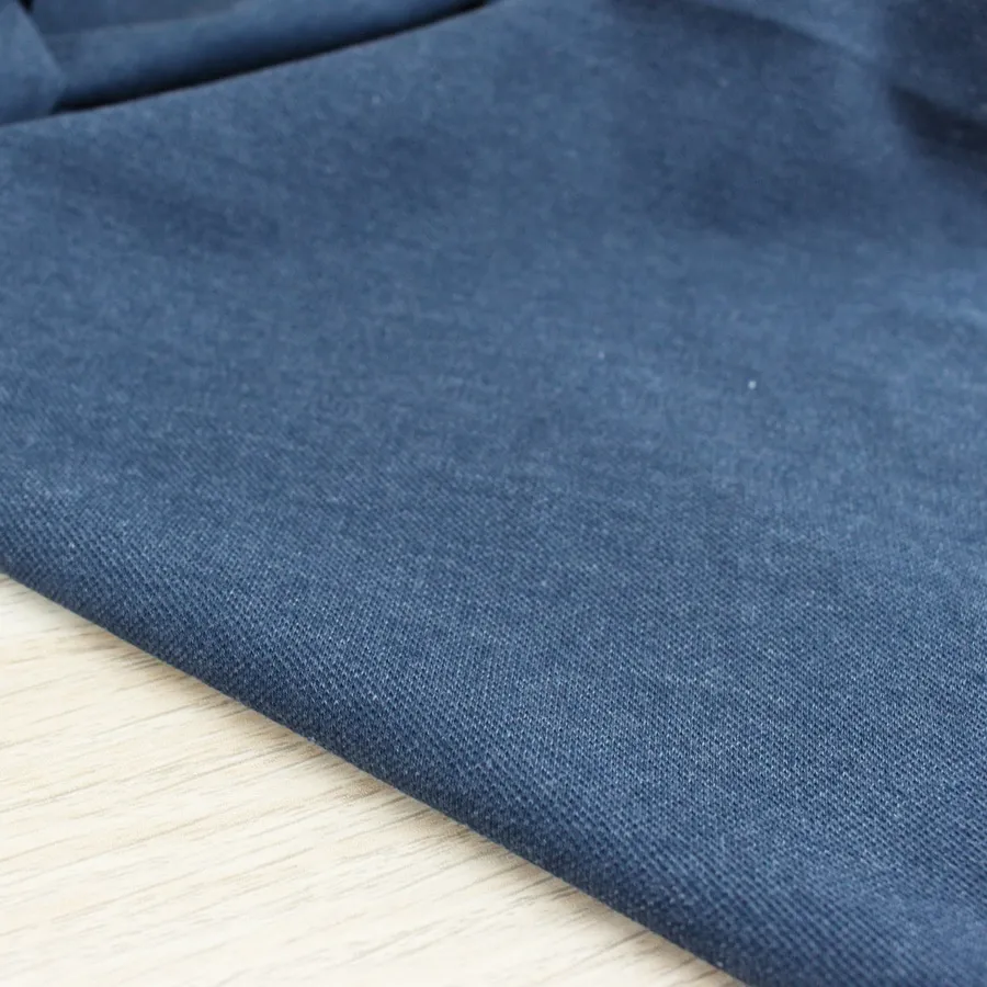 Maille polo – bleu jean