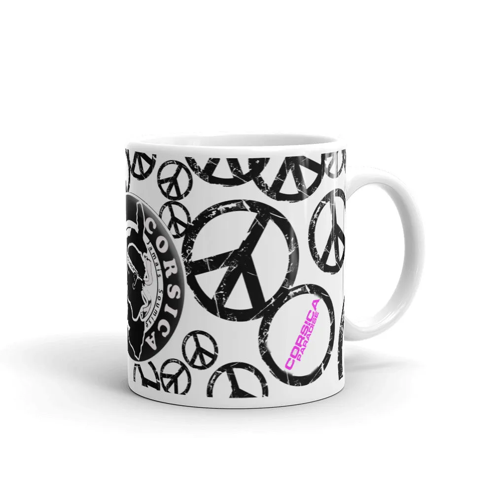 Mug Peace Corsica Blanc Brillant