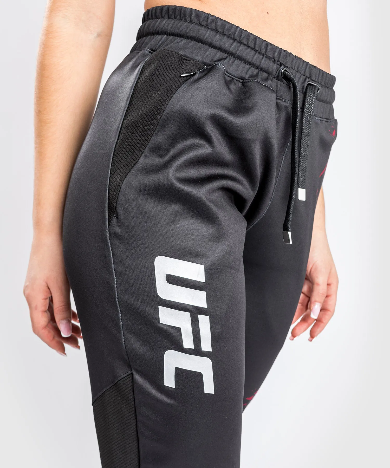 Pantalon de jogging UFC Venum Authentic Fight Week 2.0 - Pour Femmes - Noir/Rouge