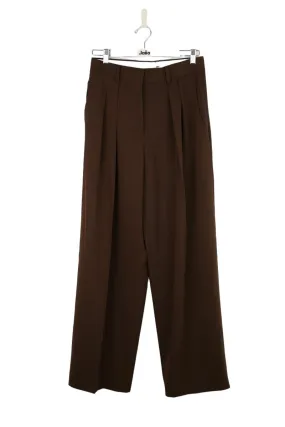 Pantalon droit marron