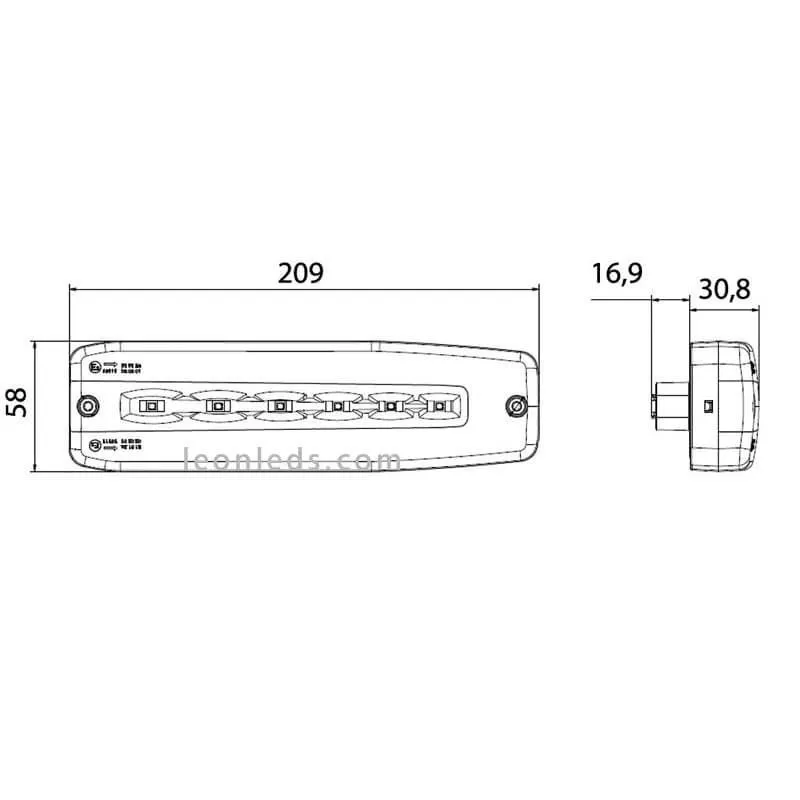 Petit feu LED à indicateur progressif CTL14 Vignal | LeonLeds.com