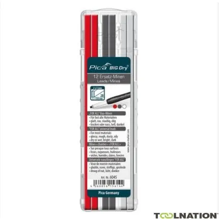 Pica PI6045 6045 BIG Dry Refill rouge, graphite, blanc.