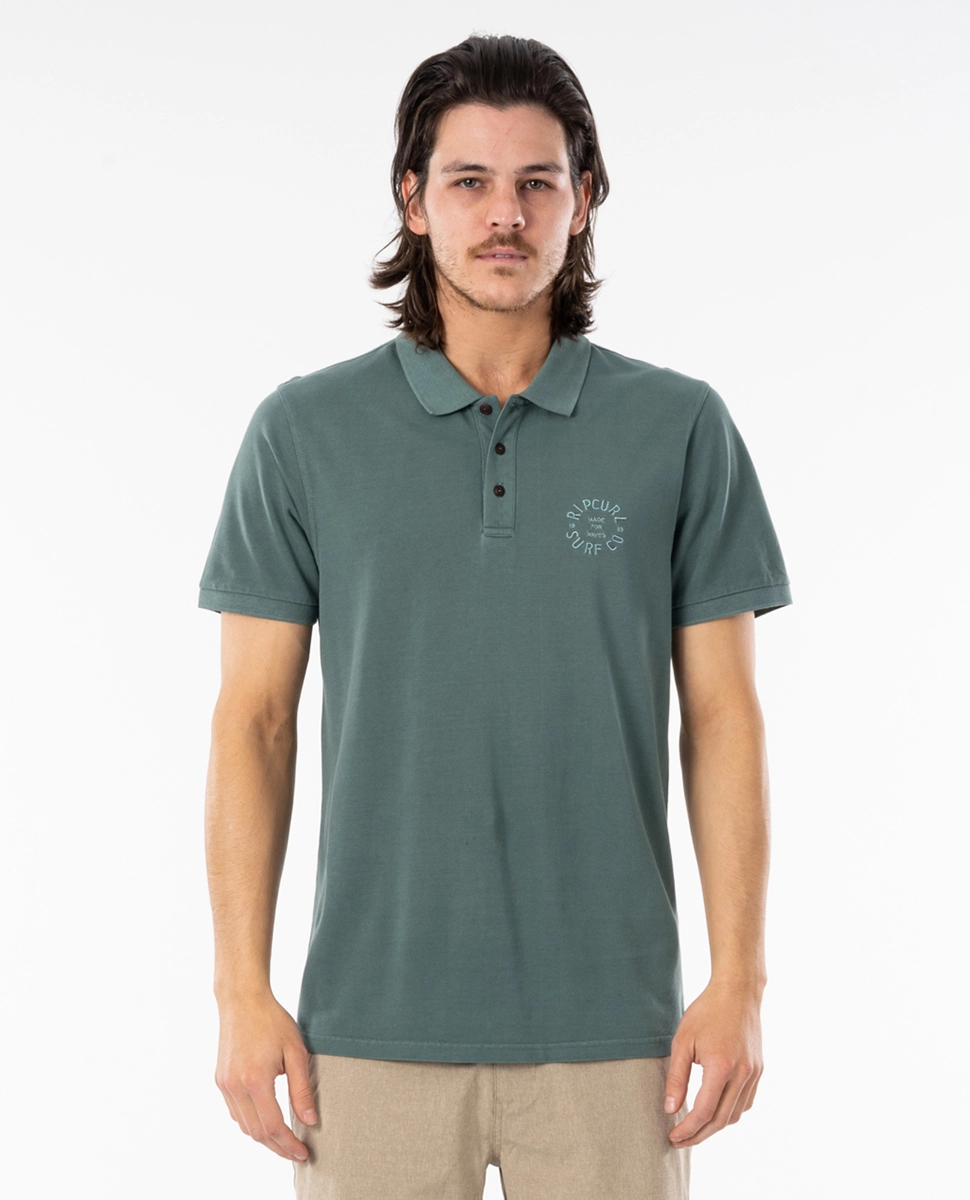 Polo Rip Curl Hommes Faded Green