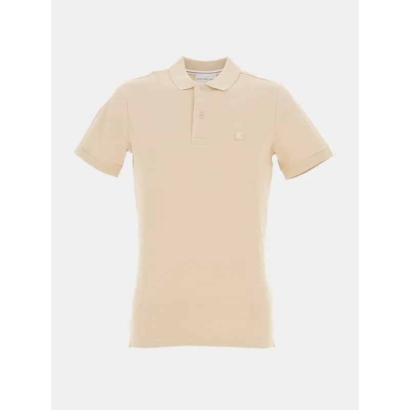 Polo uni logo vieux rose homme - Lacoste | wimod