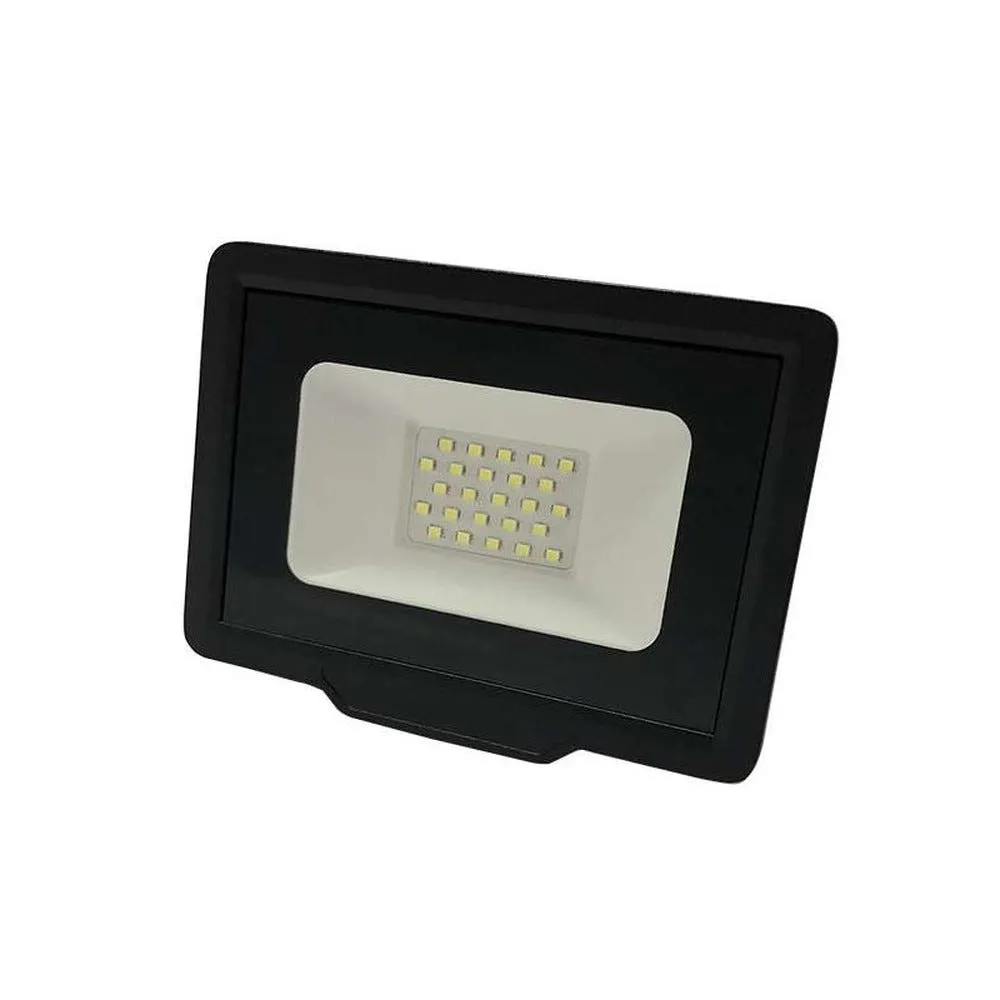 Projecteur led noir 20w (100w) étanche ip65 1600lm blanc naturel 4500k