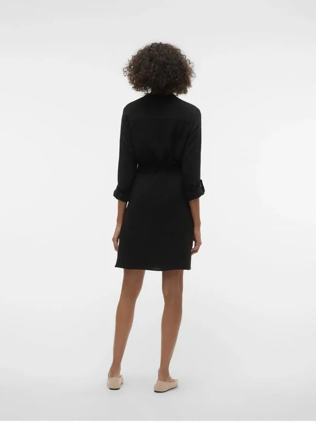 Robe courte à ceinture gavina noir femme - Vero Moda | wimod