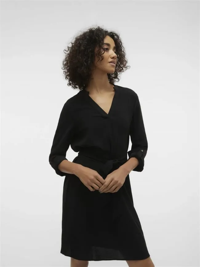 Robe courte à ceinture gavina noir femme - Vero Moda | wimod