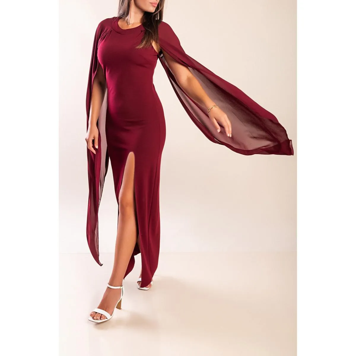 ROBE ILEANA - BORDEAUX