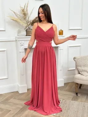 Robe longue Astra Rose indien